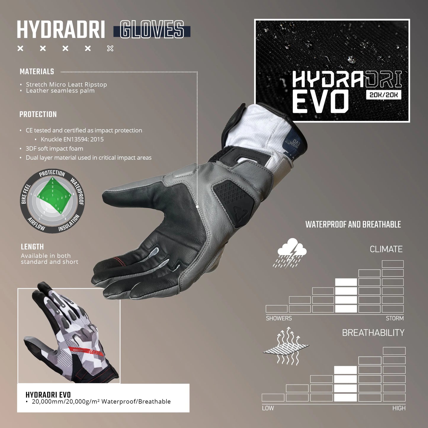 ADV 7.5 HYDRADRI GLOVE - DESERT