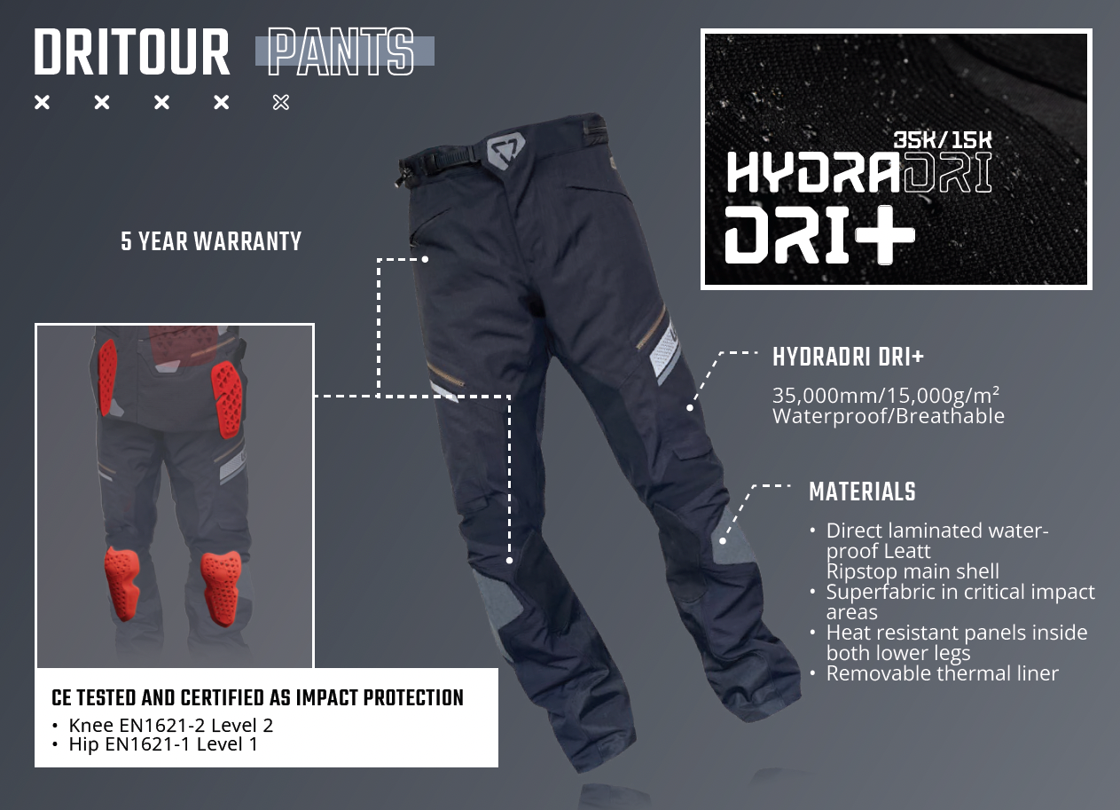ADV 7.5 DRITOUR PANT - STEEL