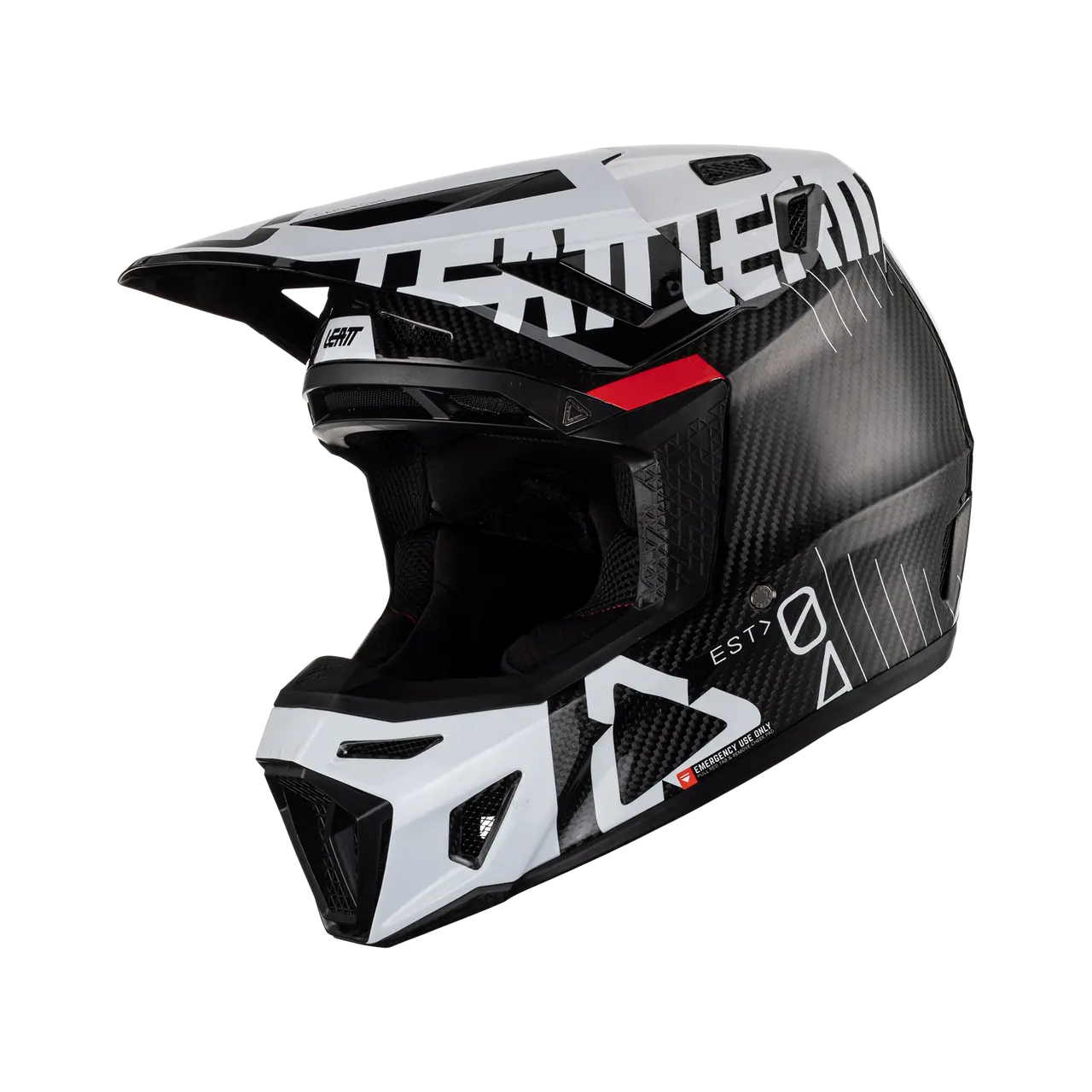 MOTO 9.5 HELMET CARBON WHITE - KIT inc GOGGLES