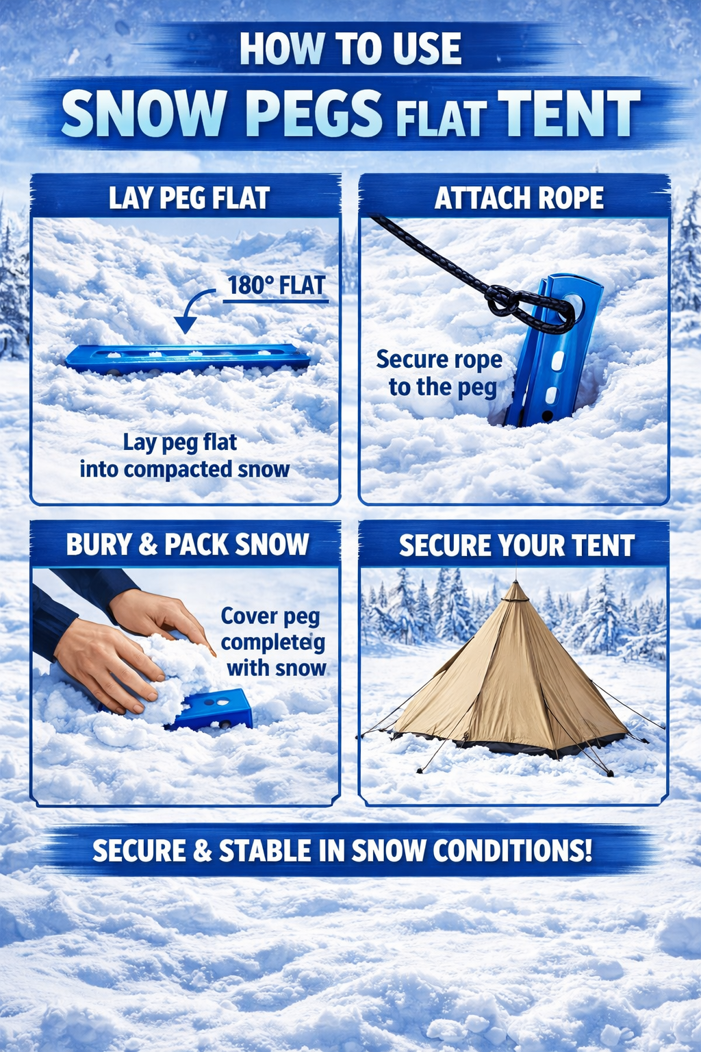 ADV SAS Pegs - Sand And Snow