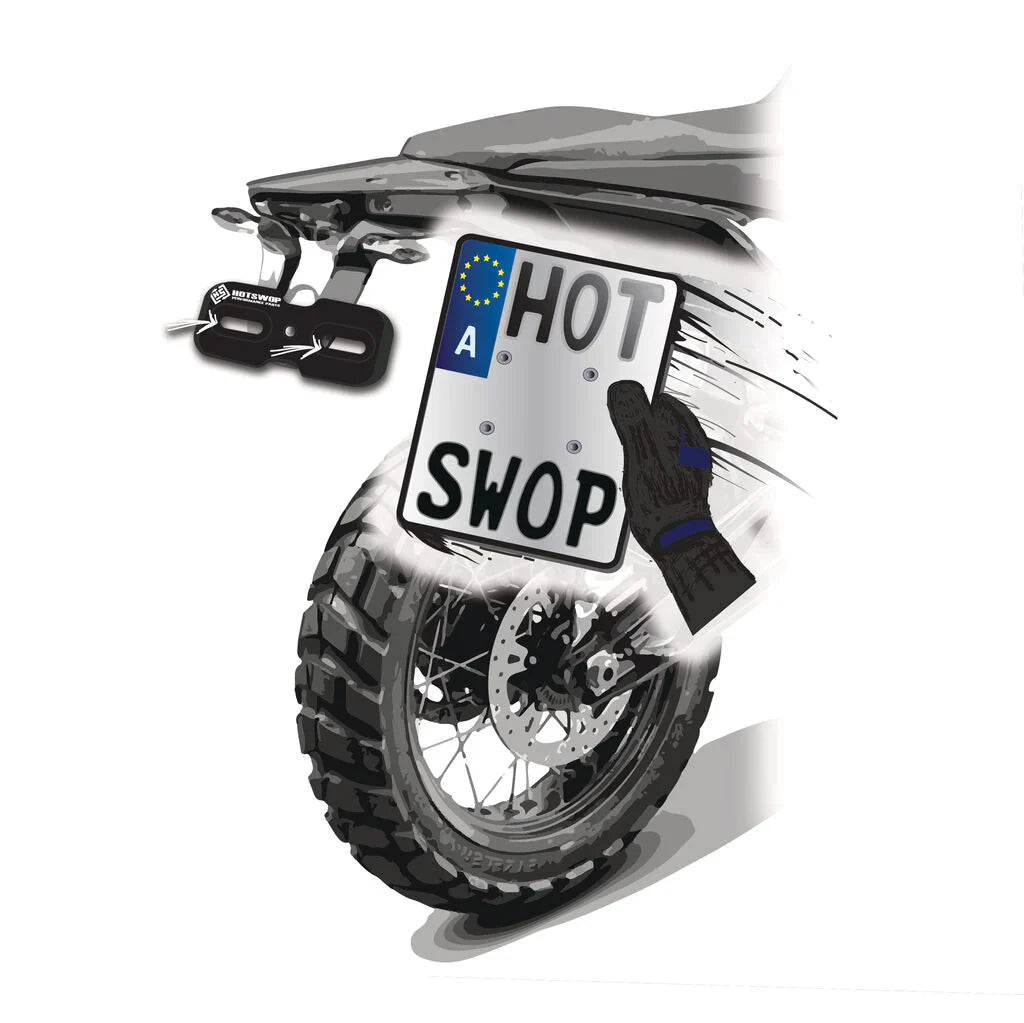 HotSwop Pro - Quick release numberplate