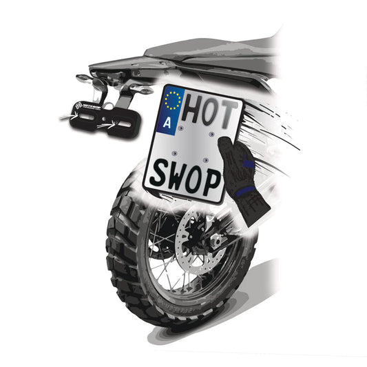 HotSwop Pro - Quick release numberplate