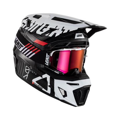 MOTO 9.5 HELMET CARBON WHITE - KIT inc GOGGLES